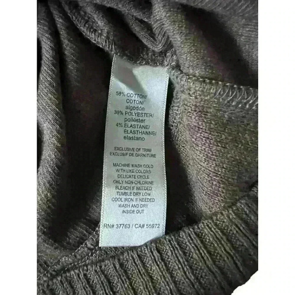 Rafaella Sz XL Asymmetrical Sweater Office Party Lightweight Gold Buttons - Picture 15 of 16